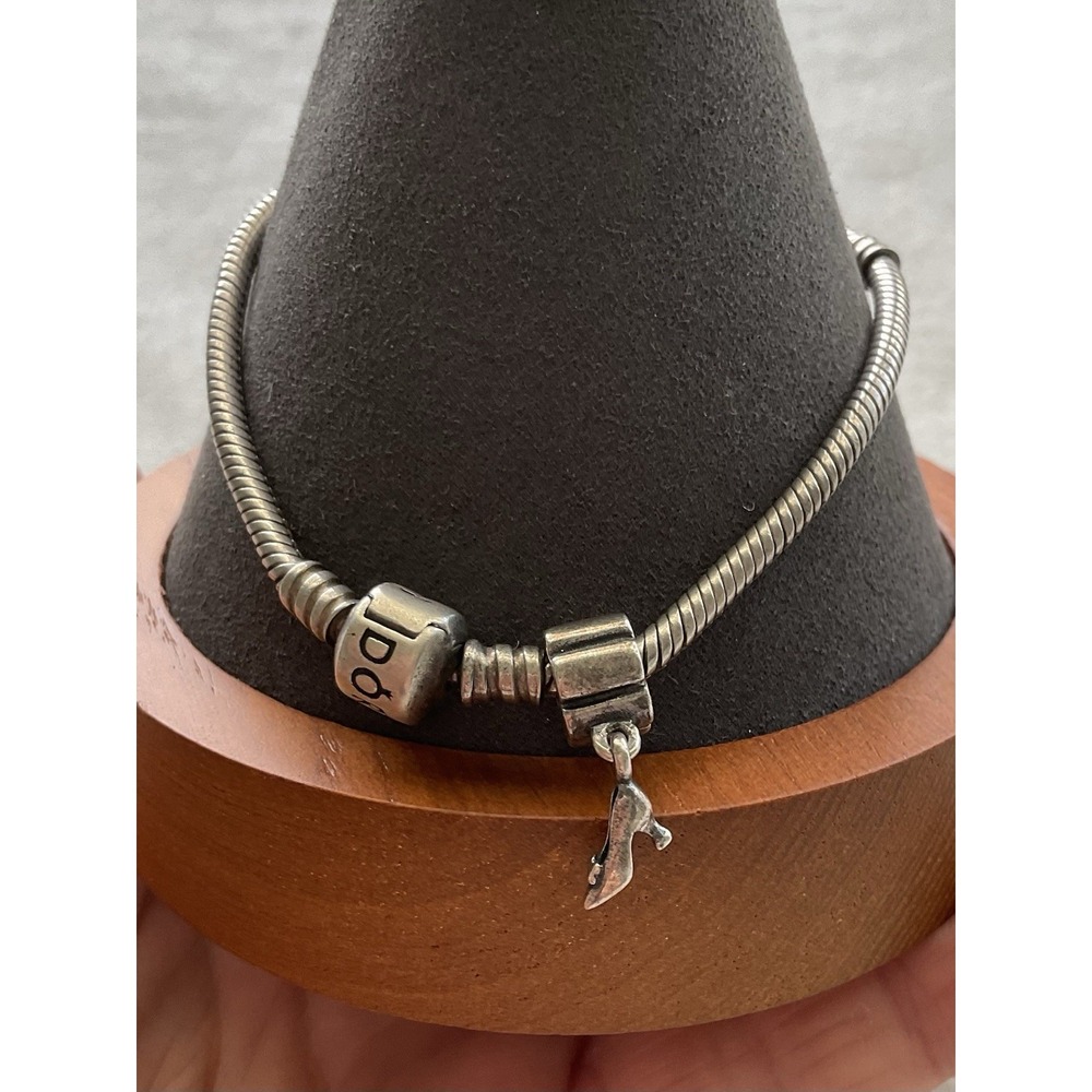 Pandora ALE 925 Sterling Silver Bracelet High Heel Shoe Charm